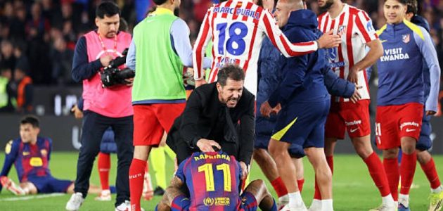 غياب رافينيا يمنح سيميوني أفضلية قبل مواجهات برشلونة